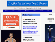 Tablet Screenshot of iceskatingintnl.com